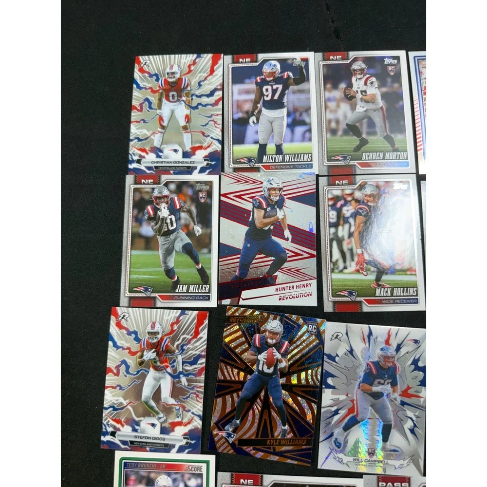 Panini Topps New England Patriots 15 Card Lot Mixed Excellent Drake Maye RC Lot
